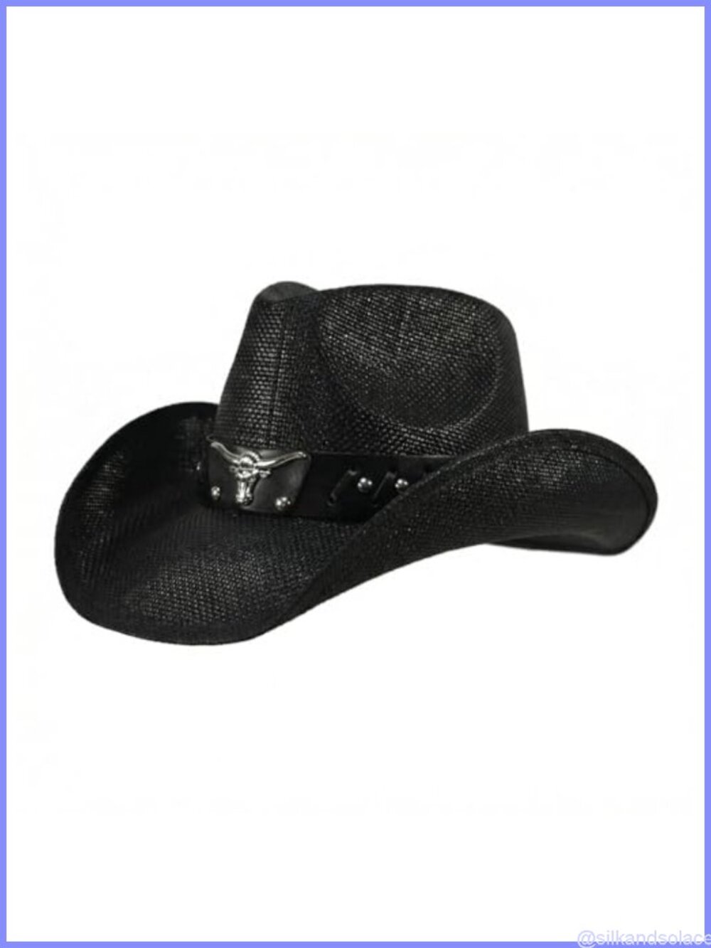 Woven Straw Cowboy Hat Western Wide Brim Sun Protection Unisex